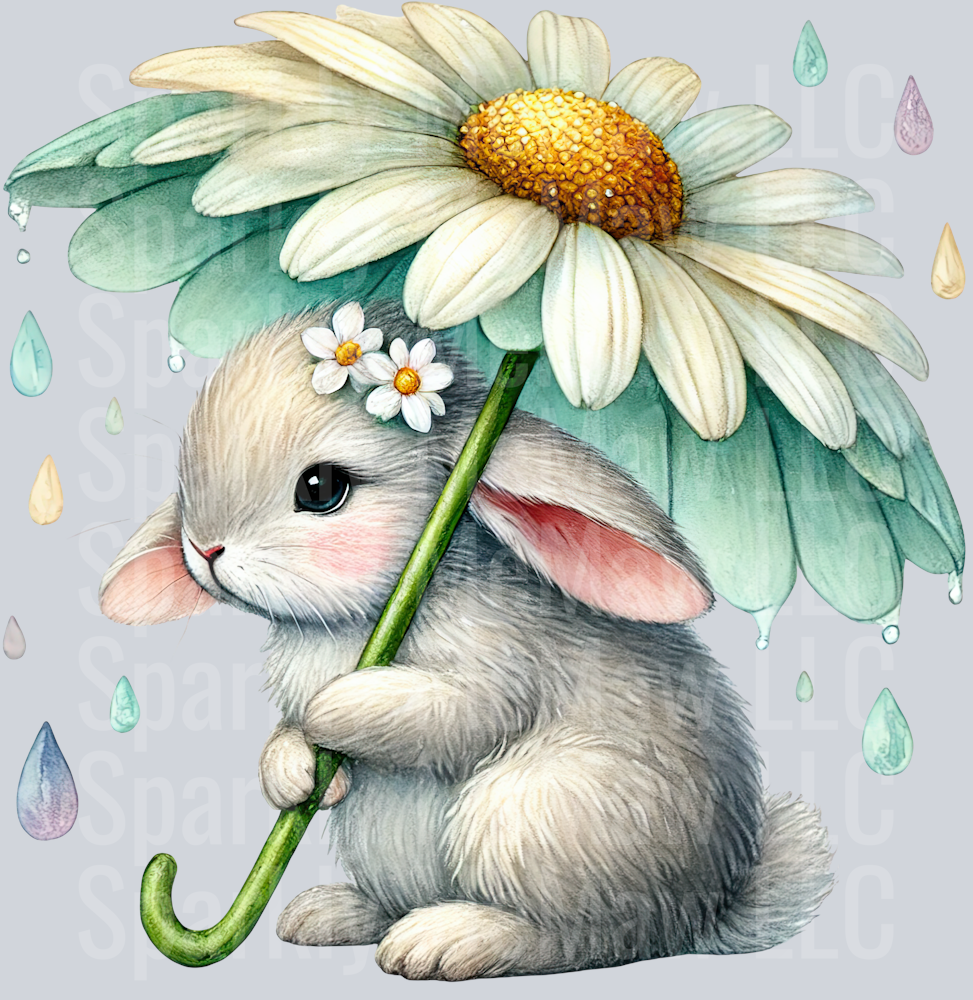 39 April Showers UV DTF Clip art Decal