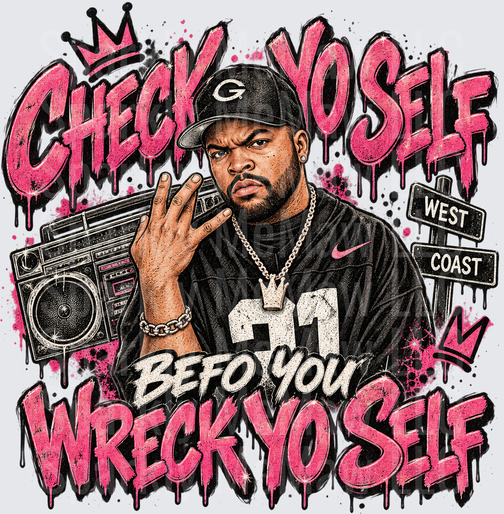Check Yo Self West Coast UV DTF Decal