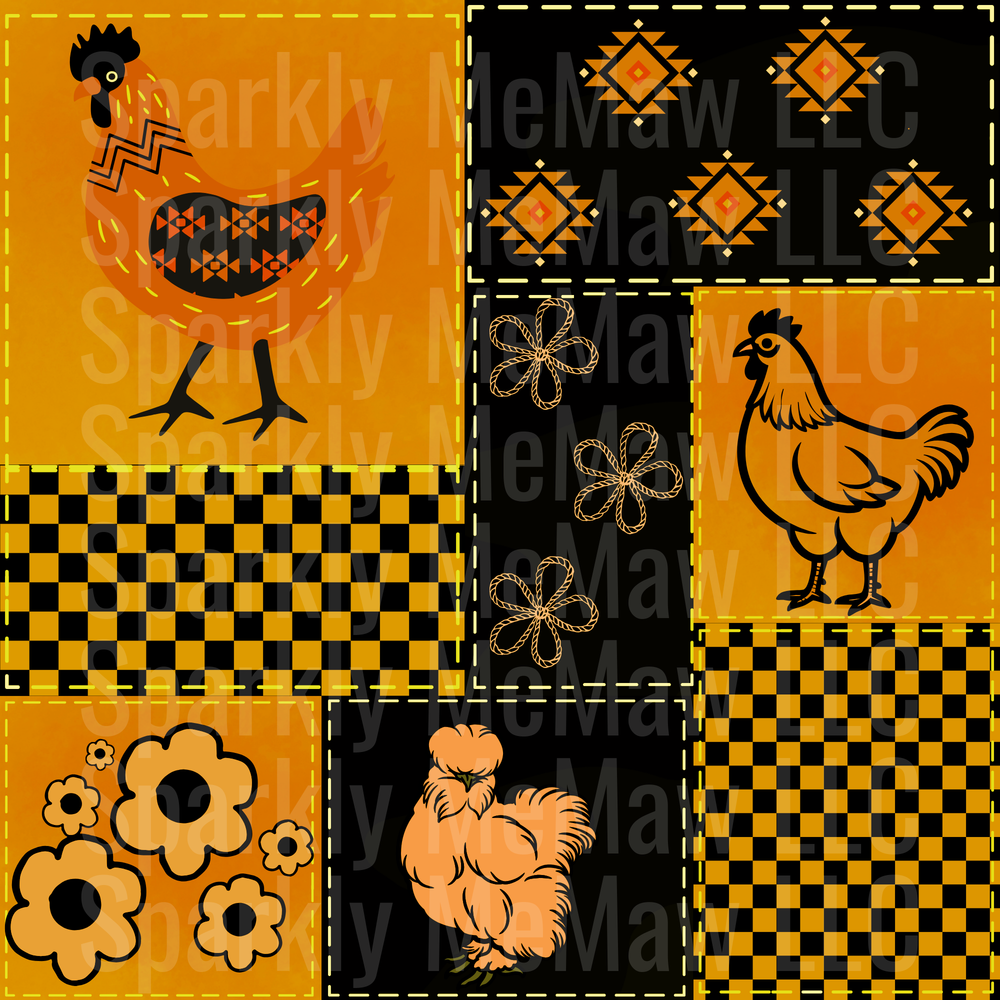 10x10 Cut and Stick Patchwork UV DTF Set