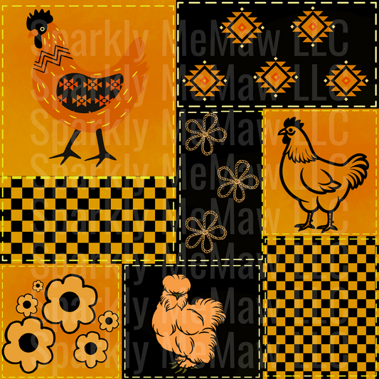 10x10 Cut and Stick Patchwork UV DTF Set