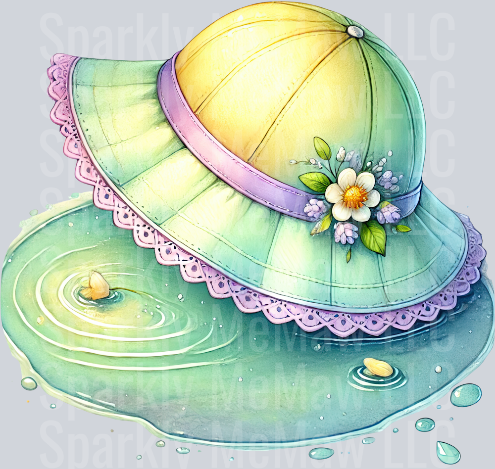 14 April Showers UV DTF Clip art Decal