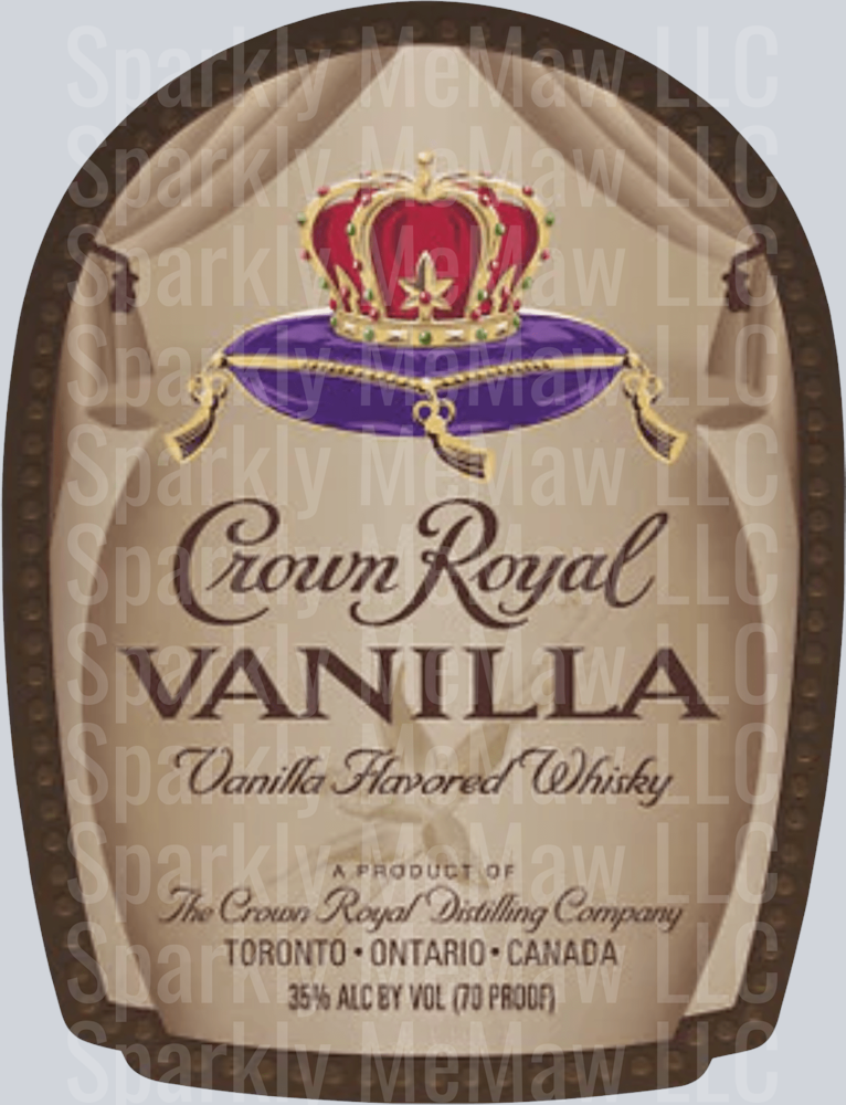 Vanilla_Crown Royal UV DTF Decal