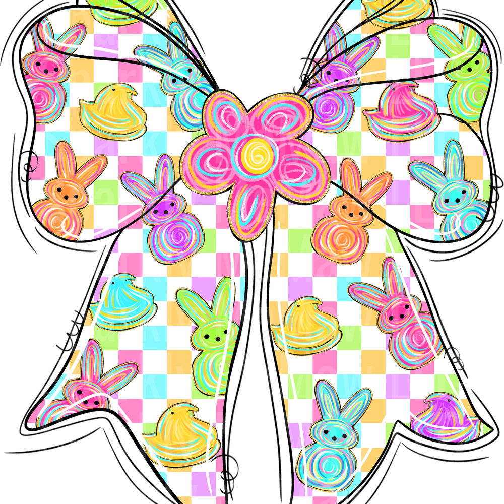 Easter Coquette Bow UV DTF DECAL