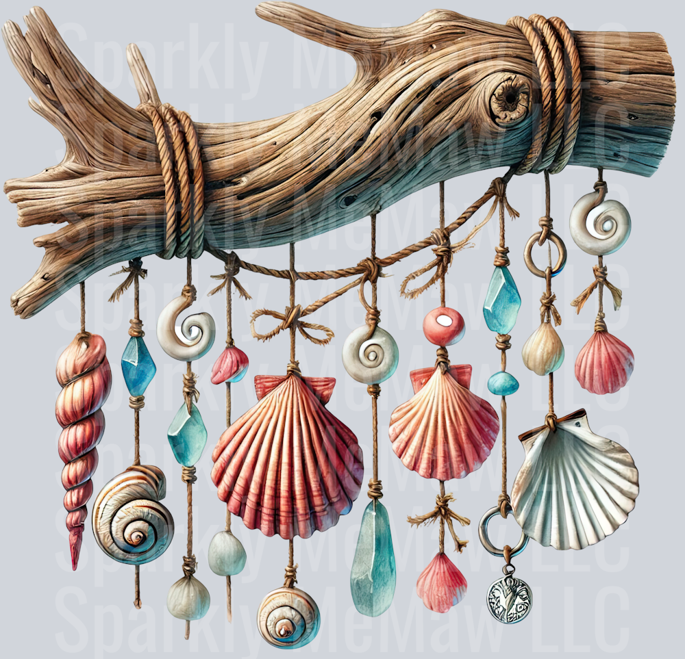 5 Ocean Boho Summer ClipArt Decal