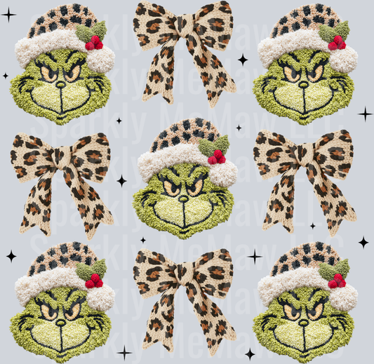 Yarn Green guy UV DTF Element Sheet (10 inches)