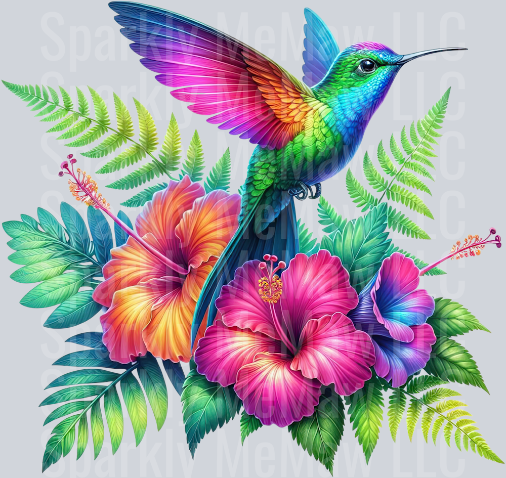 38 Hummingbird Clip Art UV DTF Decal