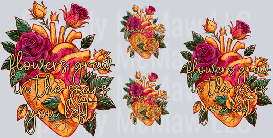 Flowers Grew Deal Set 5,4 and 2 inch size