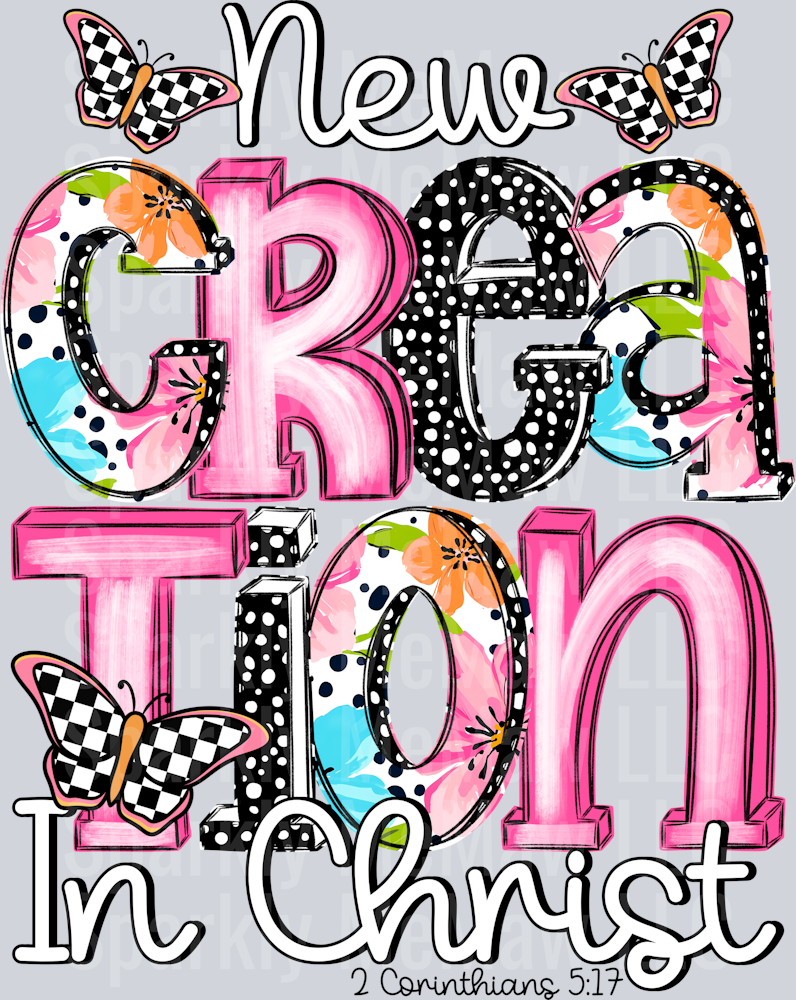 New Creations in Christ UV DTF Decal