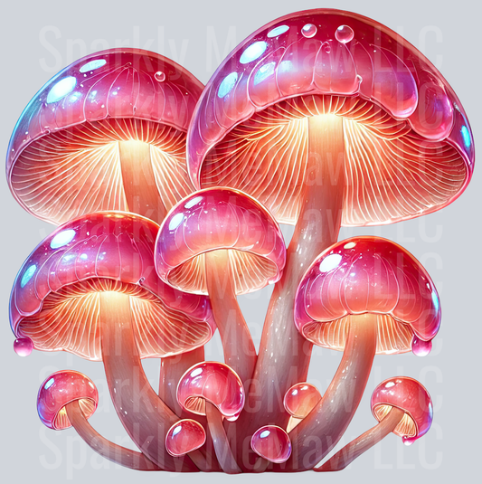 Fantasy Mushroom UV DTF Clipart Decal 19