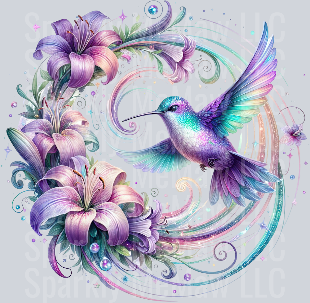 90 Hummingbird Clip Art UV DTF Decal