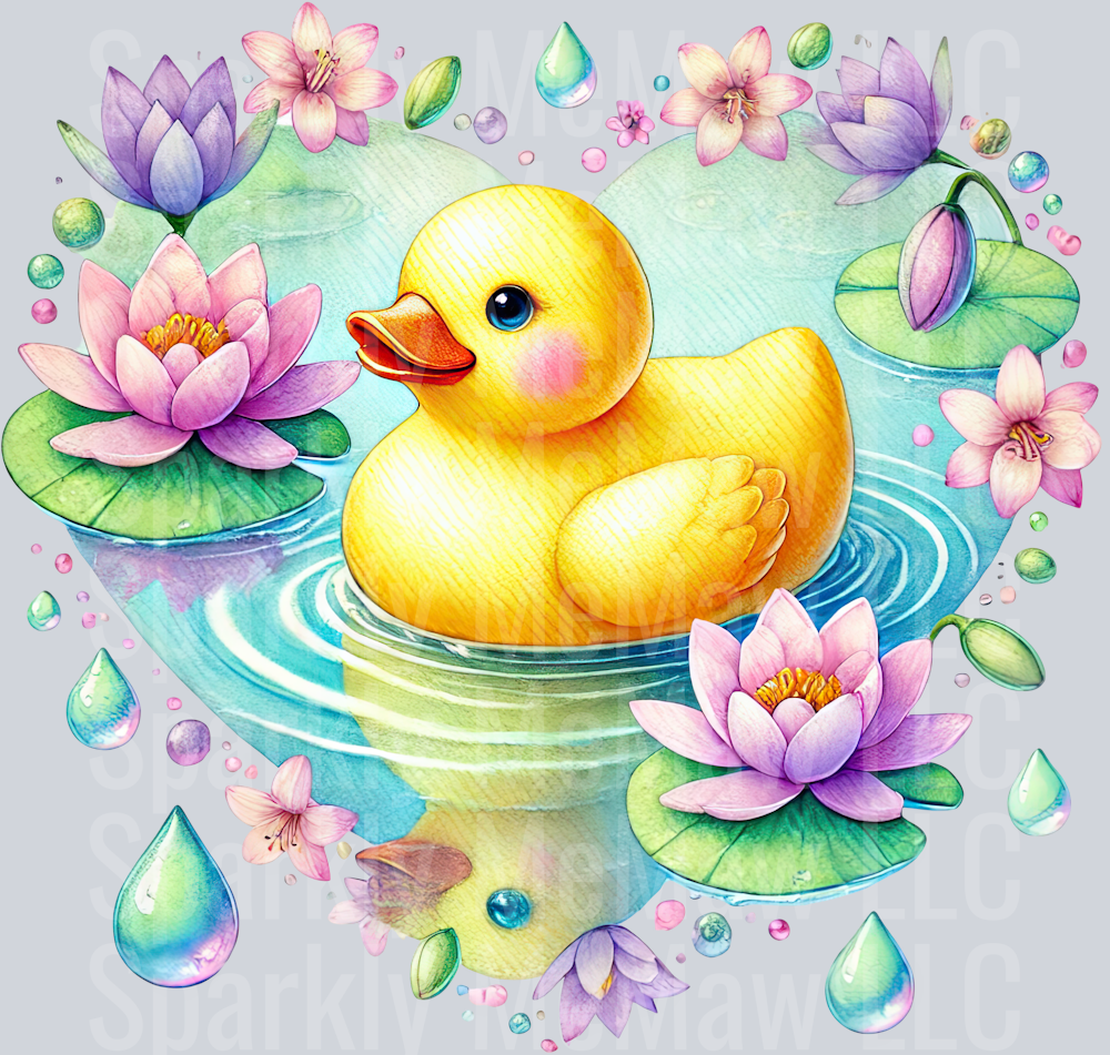 8 April Showers UV DTF Clip art Decal