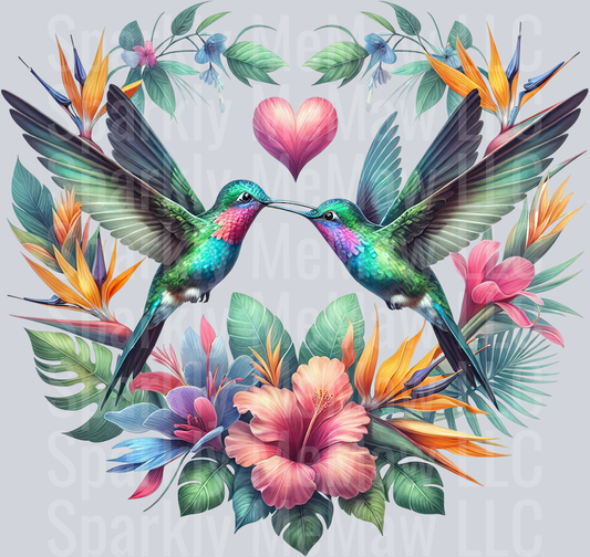 27 Hummingbird Clip Art UV DTF Decal