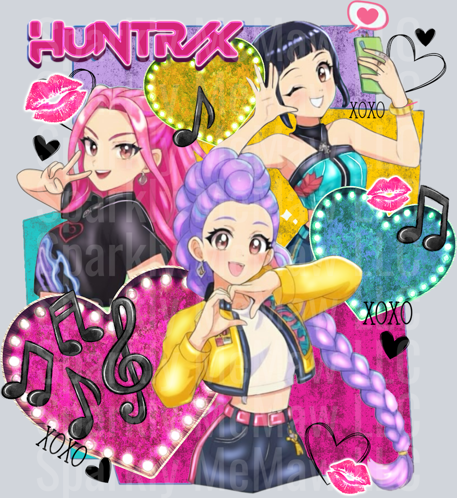 XOXO Pop DTF Transfer