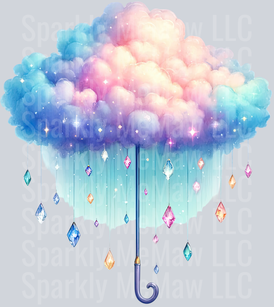 7 April Showers UV DTF Clip art Decal