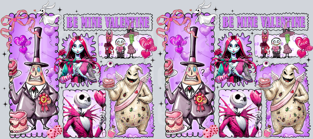 Valentine 16 oz UV DTF Wrap 72