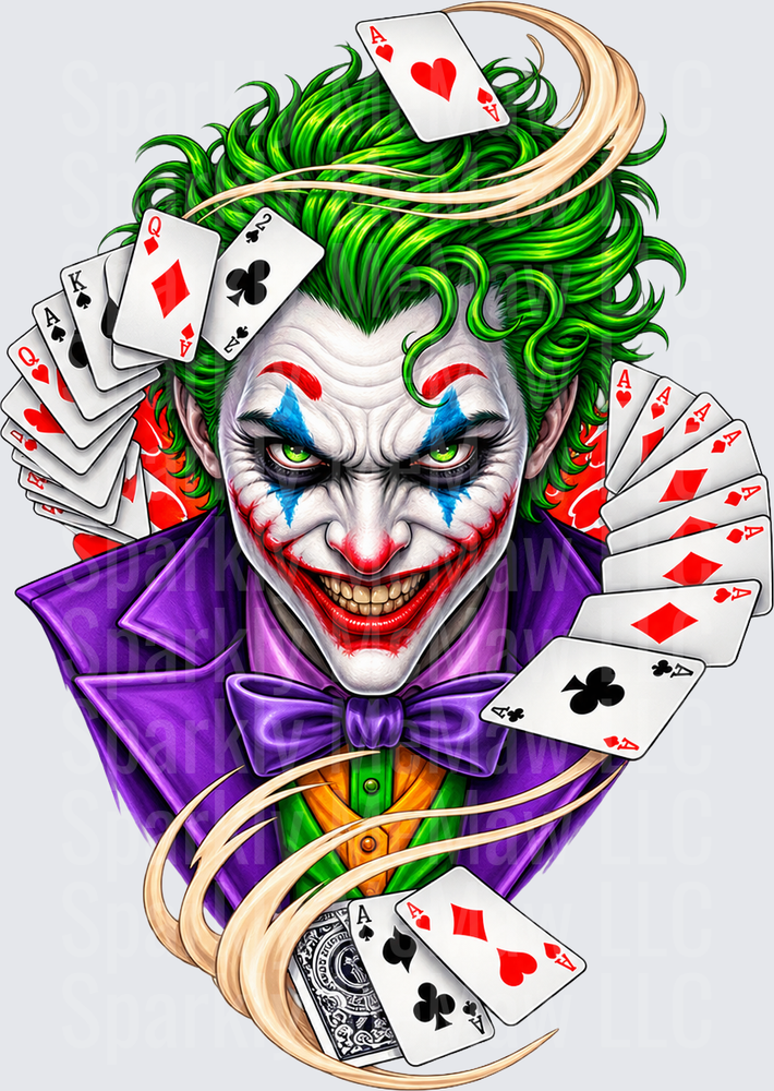 Joker Cards Wild This is a UV DTF Decal