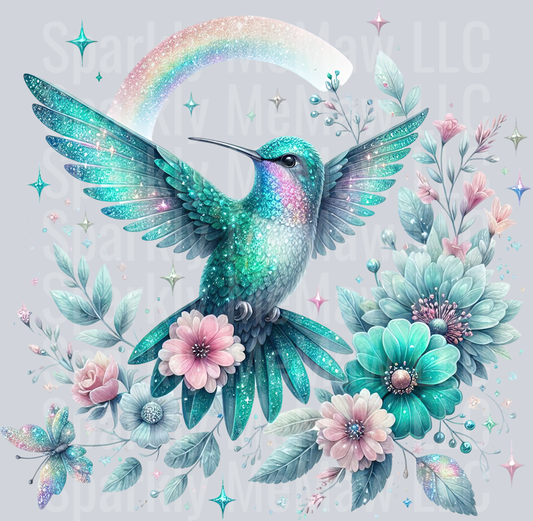 56 Hummingbird Clip Art UV DTF Decal