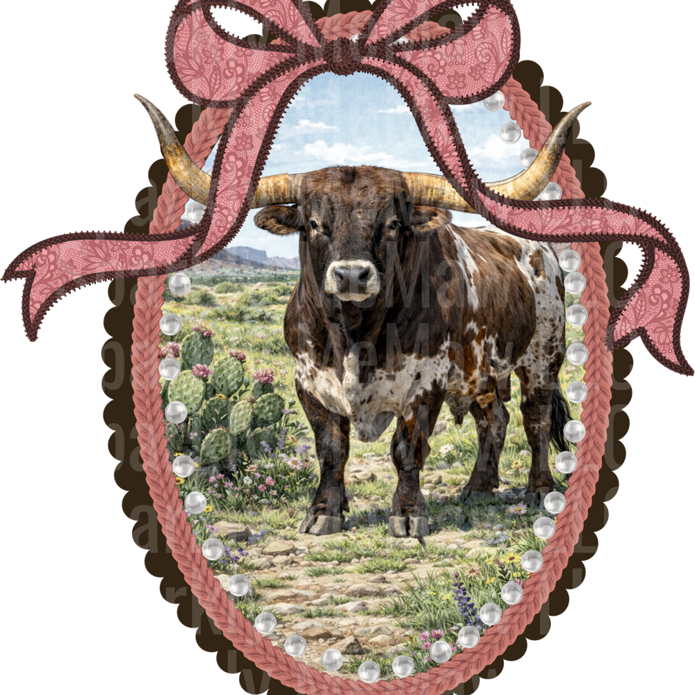 Bull Frame UV DTF Decal
