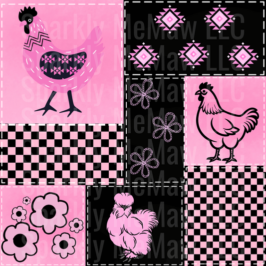 10x10 Cut and Stick Patchwork UV DTF Set