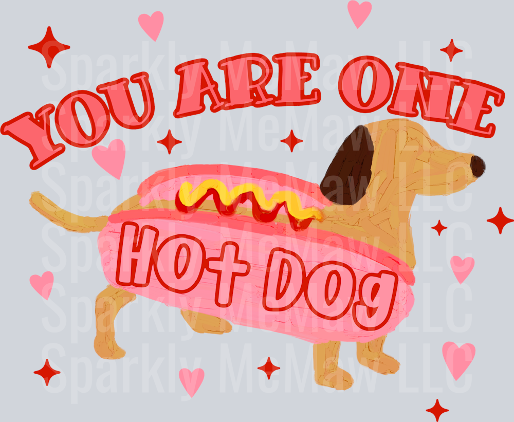 Hot Dog UV DTF Decal