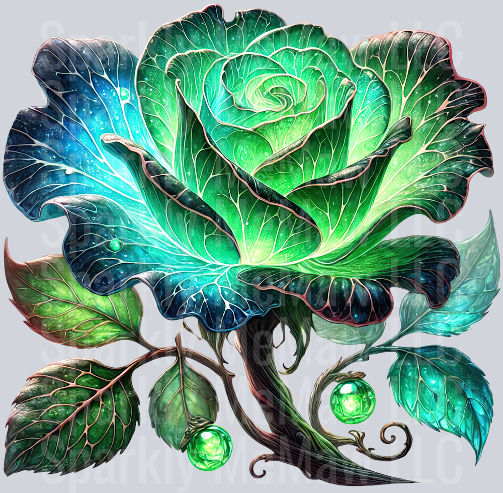 Fantasy Rose  44 UV DTF Decal