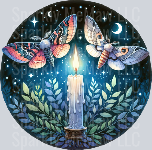 43 Nocturne Moth ClipArt Decal