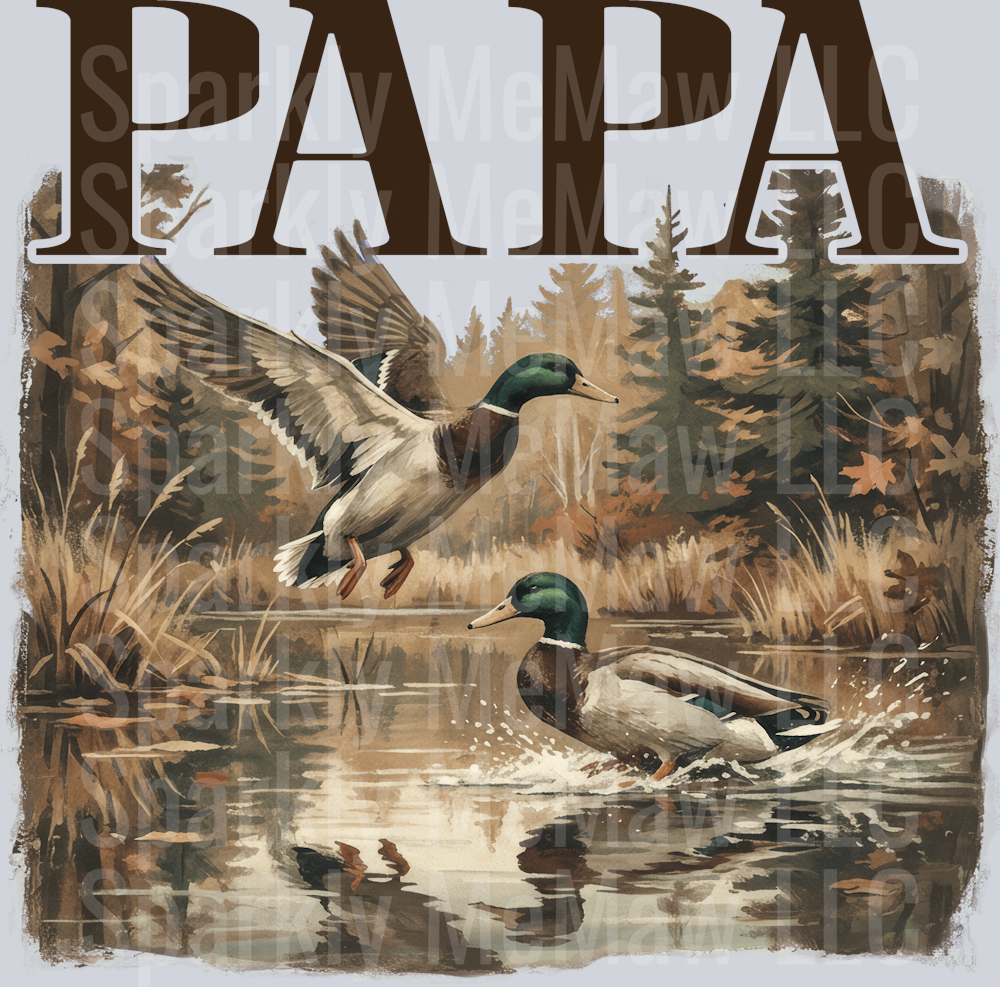papa Duck DTF Transfer (Fabrics)