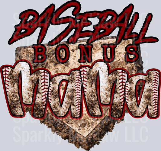 Baseball Bonus Mama DTF Transfer