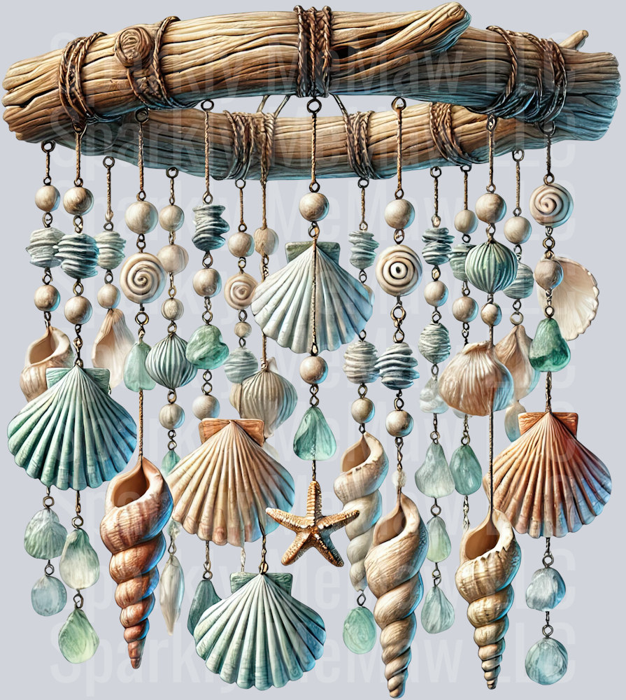 6 Ocean Boho Summer ClipArt Decal