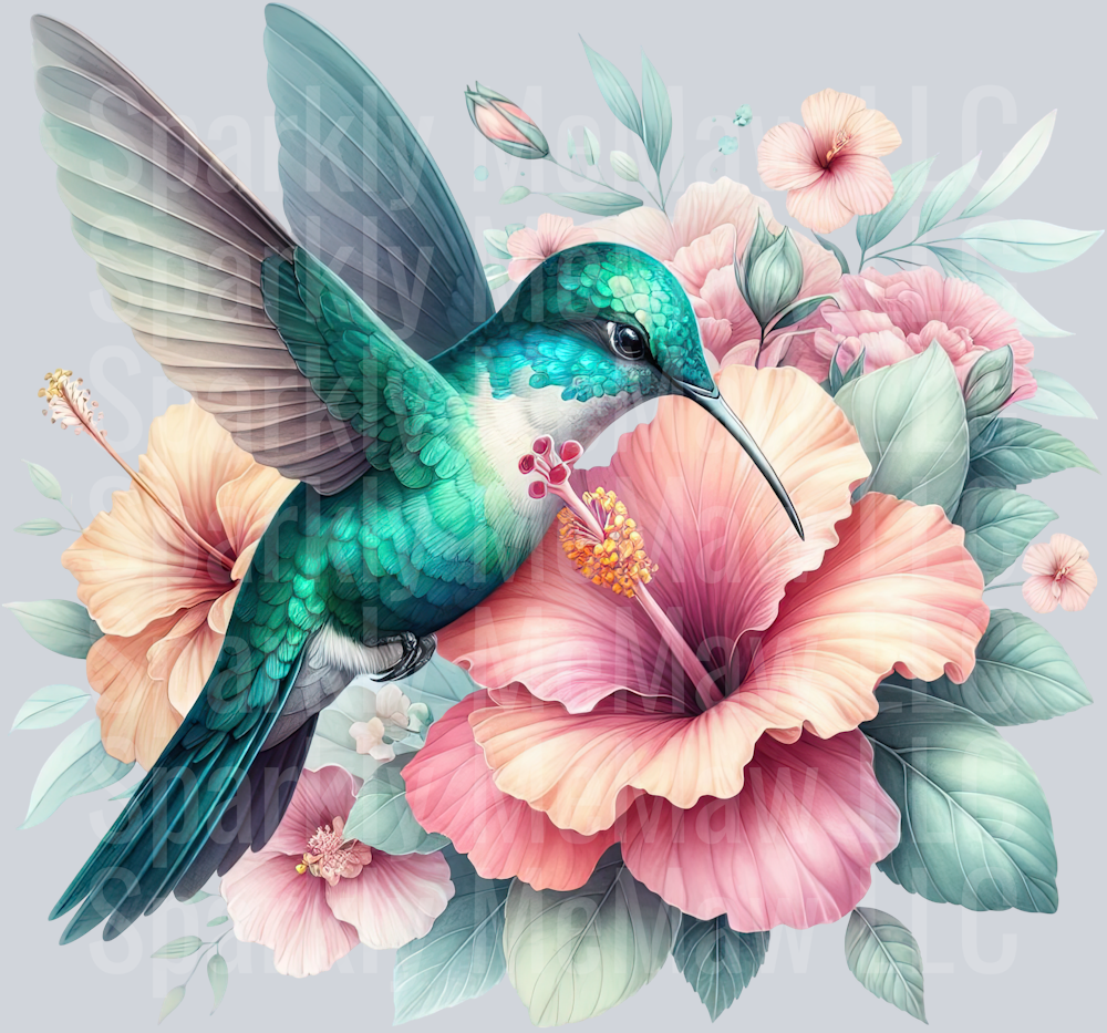 30 Hummingbird Clip Art UV DTF Decal