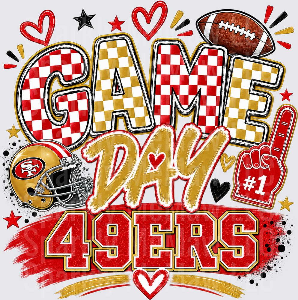San Francisco 49ers Game Day UV DTF Decal