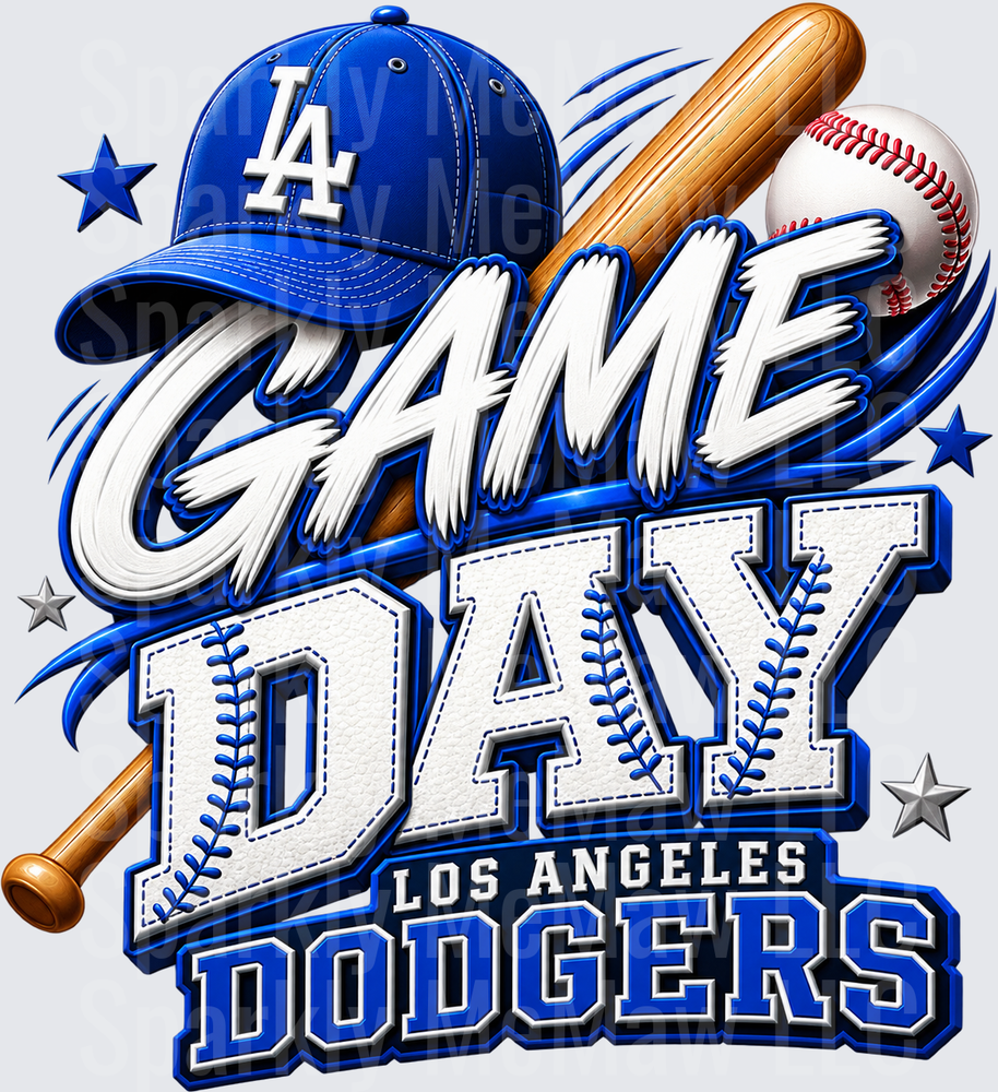 Los Angeles Dodgers Game Day UV DTF Decal
