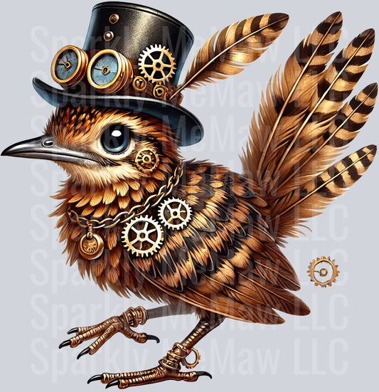 Road Runner SteamPunk UV DTF Decal  3