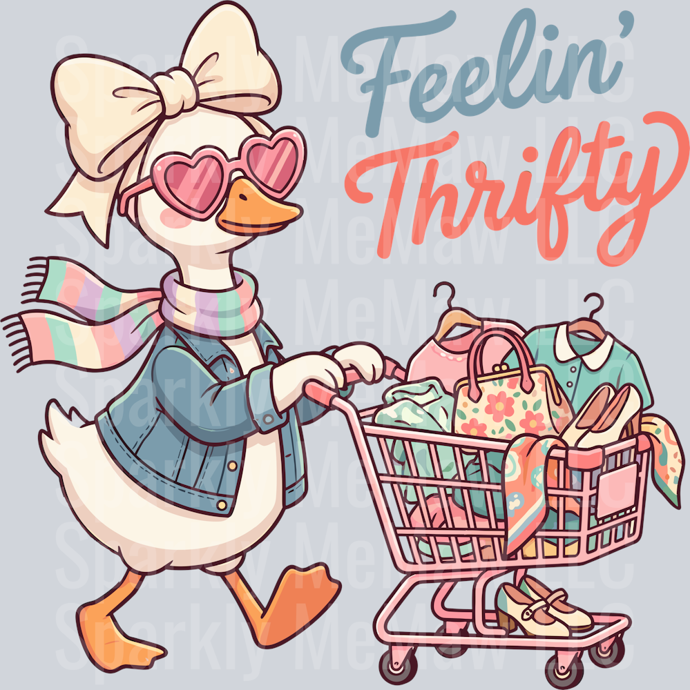 Feeling Thrifty DTF Transfer (Fabrics)