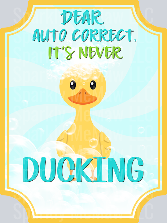 Duck Duck Label UV DTF Decal