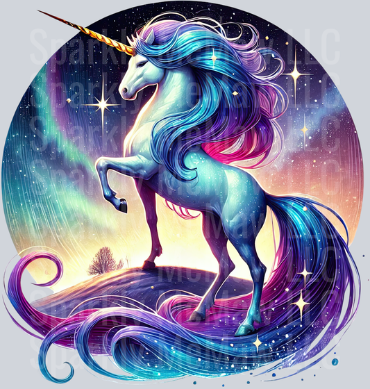 Starry Unicorn ClipArt Decals 12