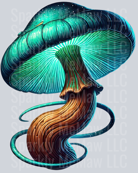 Fantasy Mushroom UV DTF Clipart Decal 8
