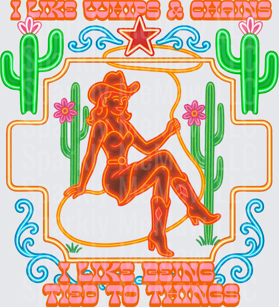 I Like Cowboys and Shooting Too to Things UV DTF Decal