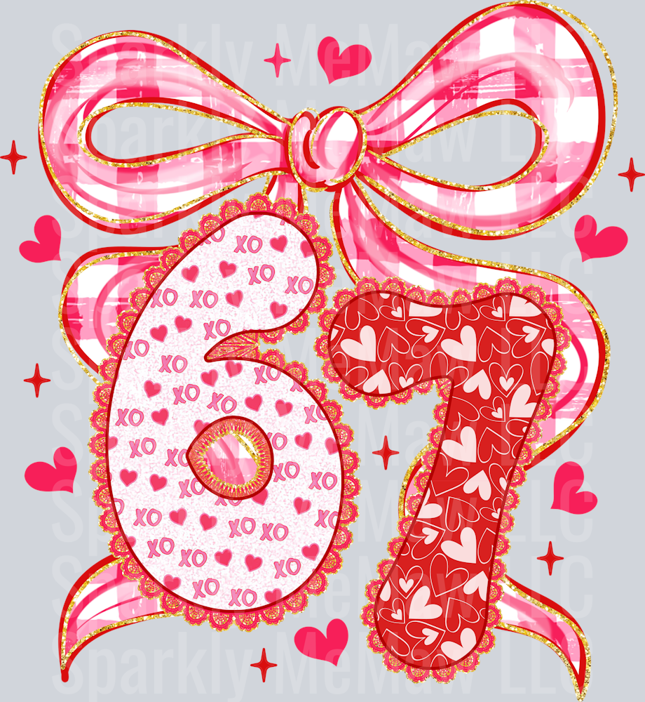 Valentine 67 Coquette UV DTF Decal