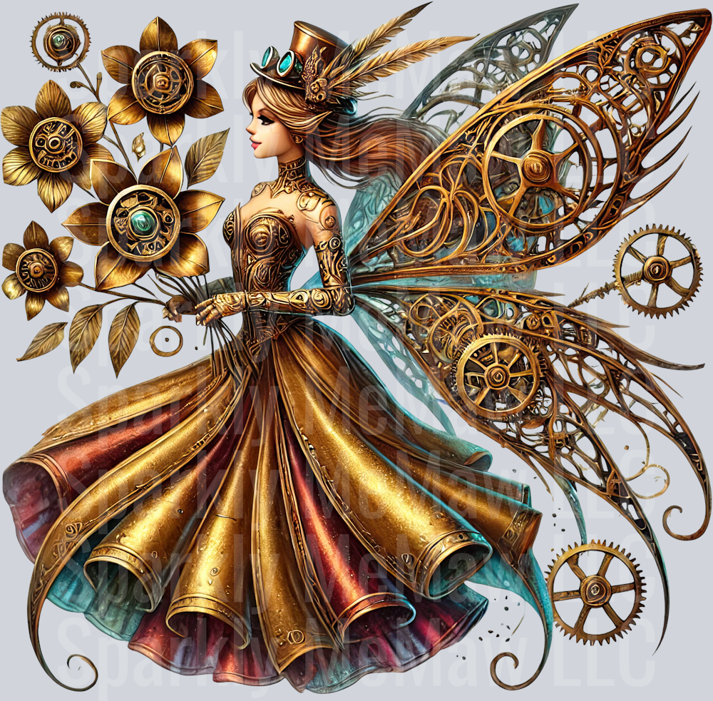 Fairy  SteamPunk UV DTF Decal 28