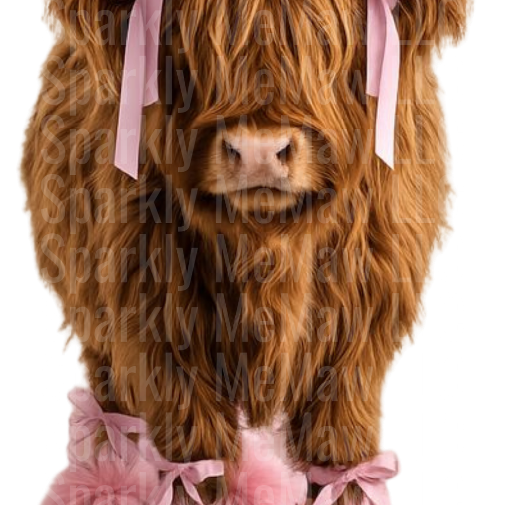 boujee cow Clip art UV DTF Decal