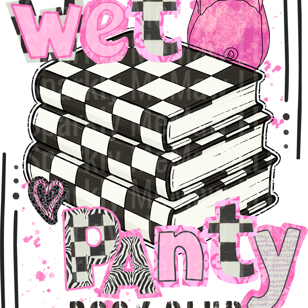 Wet panty book club UV DTF Decal