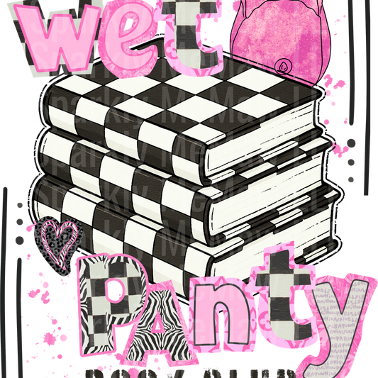 Wet panty book club UV DTF Decal