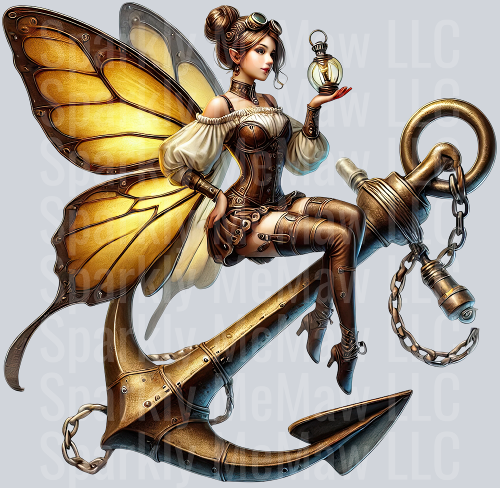 Fairy  SteamPunk UV DTF Decal 13