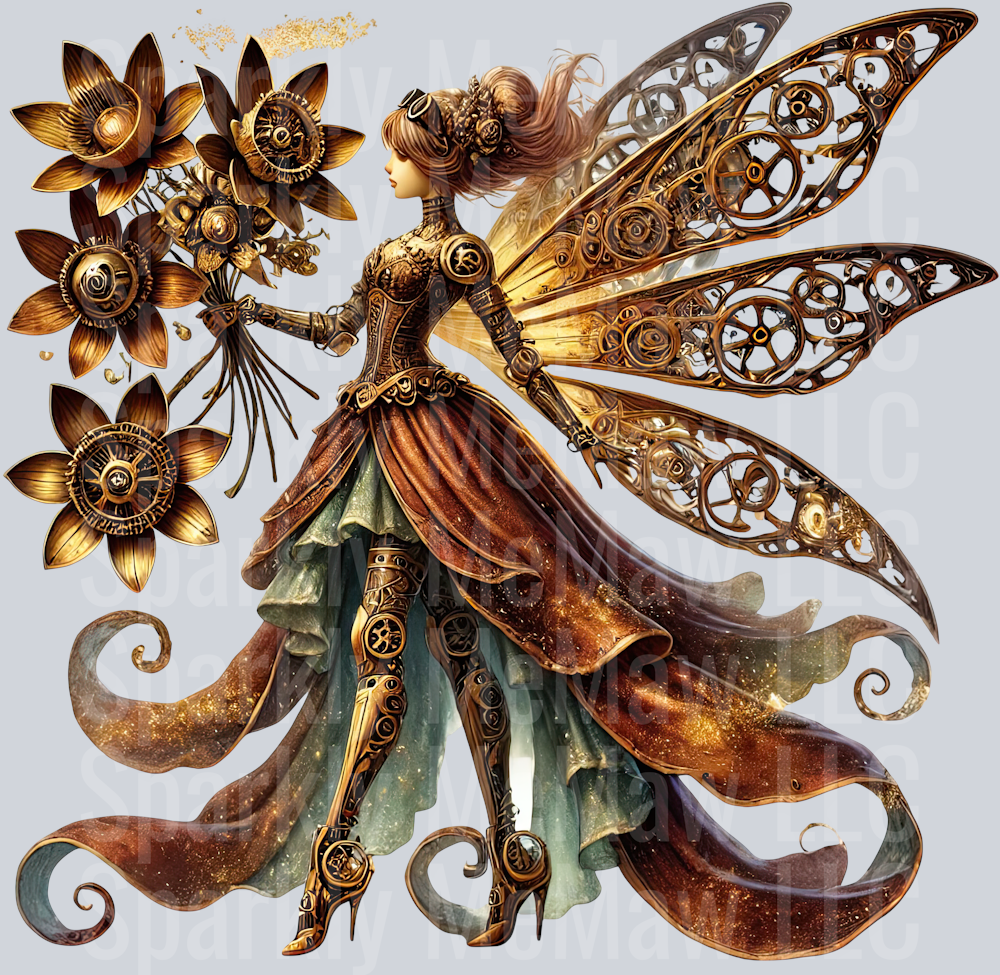 Fairy  SteamPunk UV DTF Decal 20