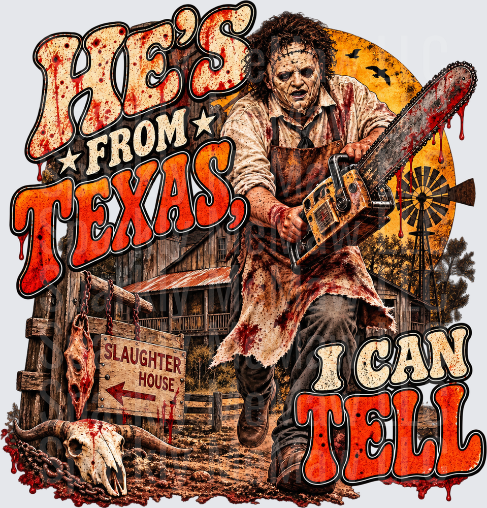 Leatherface Texas Chainsaw Massacre UV DTF Decal
