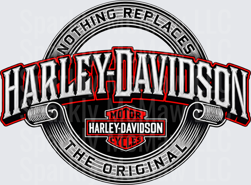 Harley-Davidson Nothing Replaces The Original DTF Transfer for Fabrics