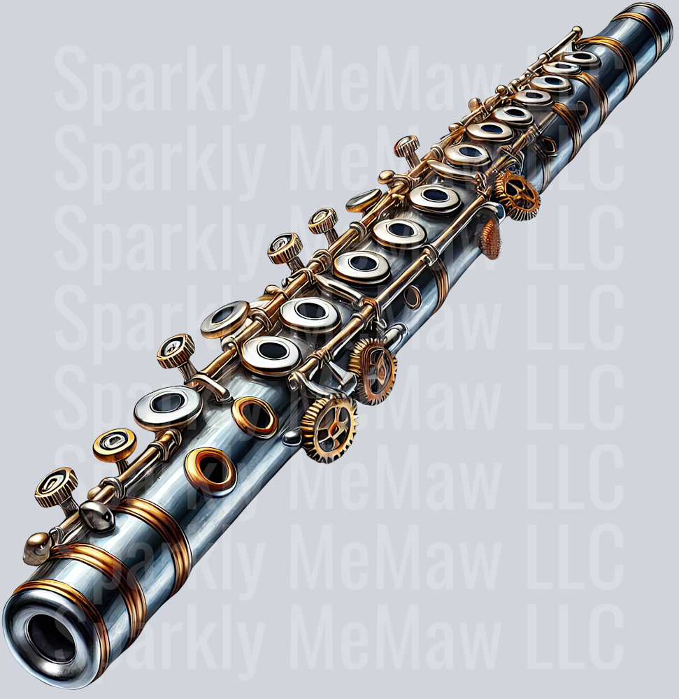 Musical Steampunk UV DTF Clip art Decal 12