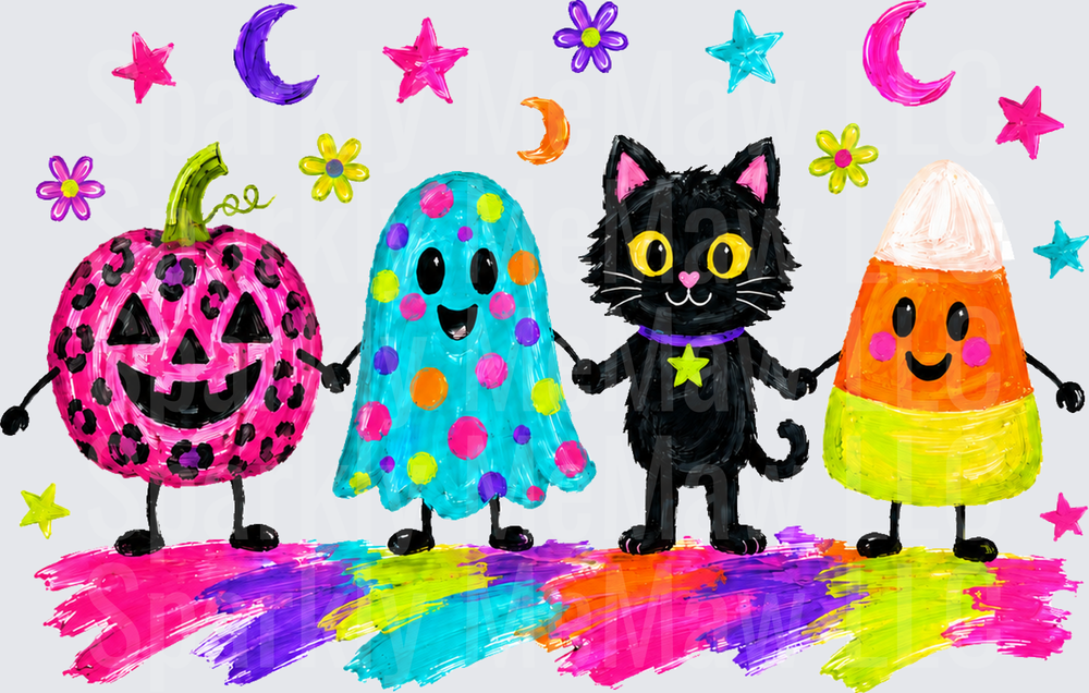Cute Halloween Squad UV DTF Decal