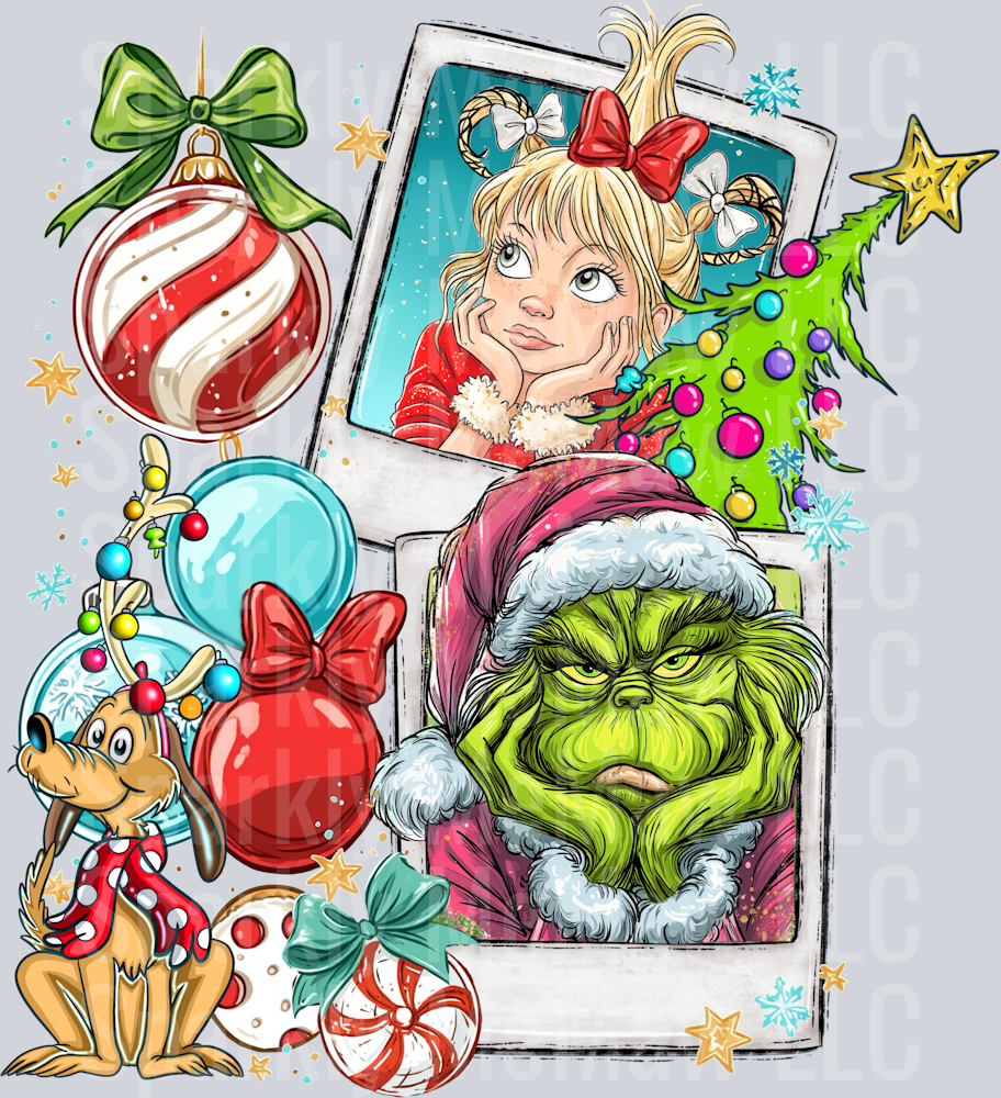 Ornaments 3 Ready to Press DTF Transfer (Fabrics only)